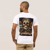 Electric Skull Rock Festival Tee | ギター & ドラム Tシャツ (裏面フル)
