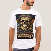Electric Skull Rock Festival Tee | Guitar & Drum Tシャツ (正面)