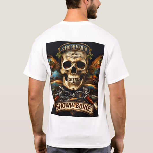 Electric Skull Rock Festival Tee | Guitar & Drum Tシャツ (裏面)