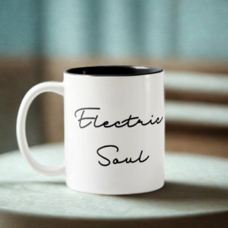 Electric Soul - インスピレーションの引用 ツートーンマグカップ