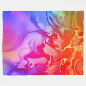 Electric Spectrum in Motion フリースブランケット (正面(横))