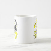 Electric Thunder Cat Soccer Gift for Gamers & Anim コーヒーマグカップ (中央)