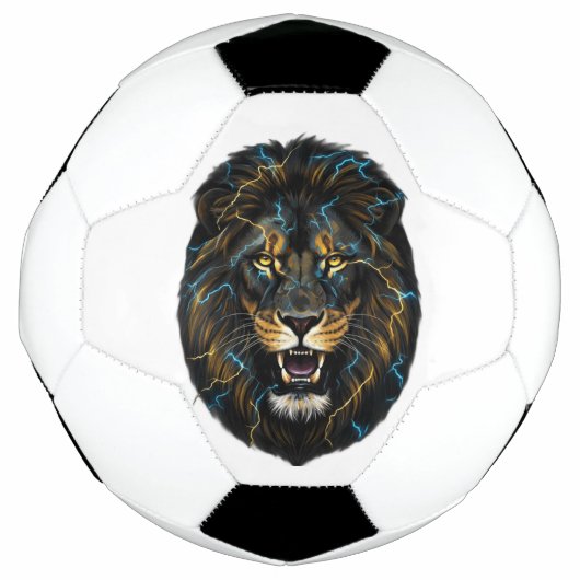 Electric Thunder Lion Soccer Ball サッカーボール (正面)