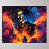ニコラ・テスラ、1899年。高解像度 ポスター | Zazzle.co.jp