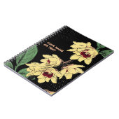 Electric Wintersweet: The Chimonanthus Pop-Art ノートブック (左側)