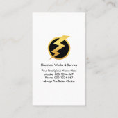 Electric Wiring Circuit Draws Power 名刺 (裏面)