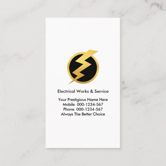 Electric Wiring Circuit Draws Power 名刺 (裏面)