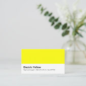Electric Yellow | 「明るく元気な」 名刺 (スタンド正面)