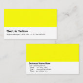 Electric Yellow | 「明るく元気な」 名刺 (正面/裏面)