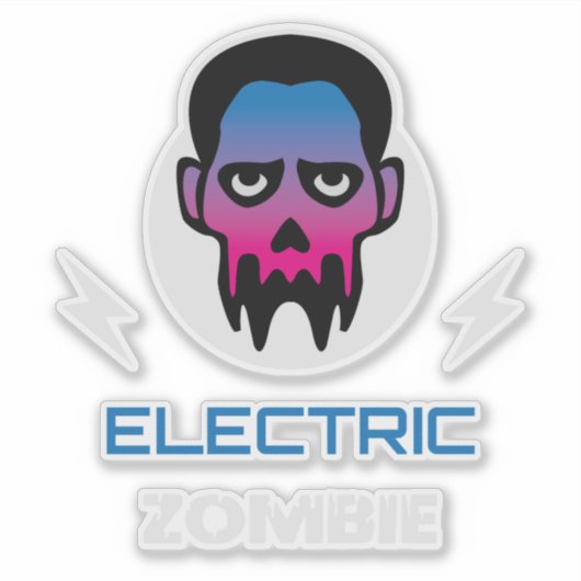 Electric Zombie Neon シール (正面)