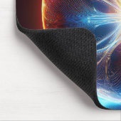 Electrical Arcs Inside Transparent Glass Globe マウスパッド (コーナー)