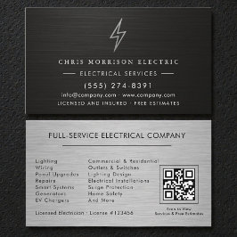 Electrical Company QR Code Professional 名刺