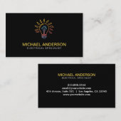 Electrical Contractor Electrician Professional     名刺 (正面/裏面)