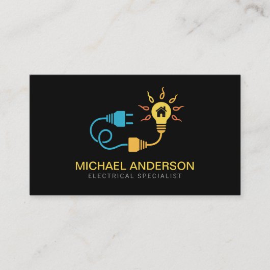 Electrical Contractor Electrician Professional     名刺 (正面)