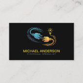 Electrical Contractor Electrician Professional 名刺 (正面)