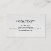 Electrical Contractor Electrician Professional 名刺 (裏面)