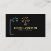 Electrical Contractor Electrician Professional 名刺 (正面)