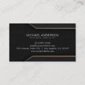 Electrical Contractor Electrician Professional     名刺 (裏面)