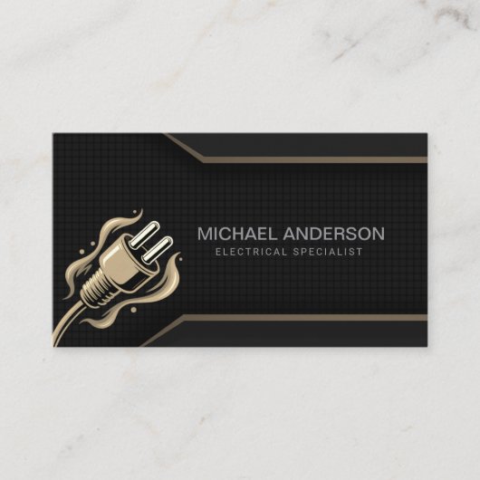 Electrical Contractor Electrician Professional     名刺 (正面)