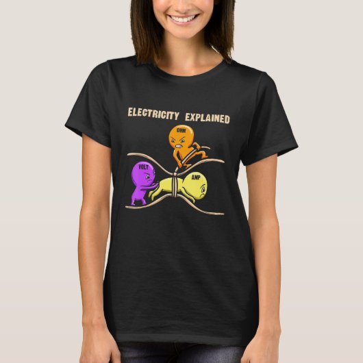 Electrical Diagram Electricity Explained Ohms Watt Tシャツ (正面)