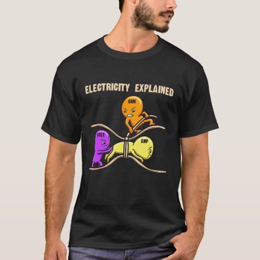 Electrical Diagram Electricity Explained Ohms Watt Tシャツ (正面)