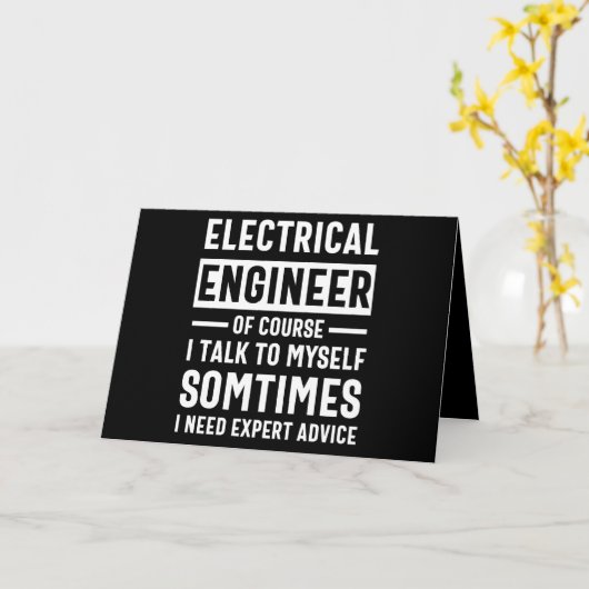 Electrical engineer カード (黄色い花)