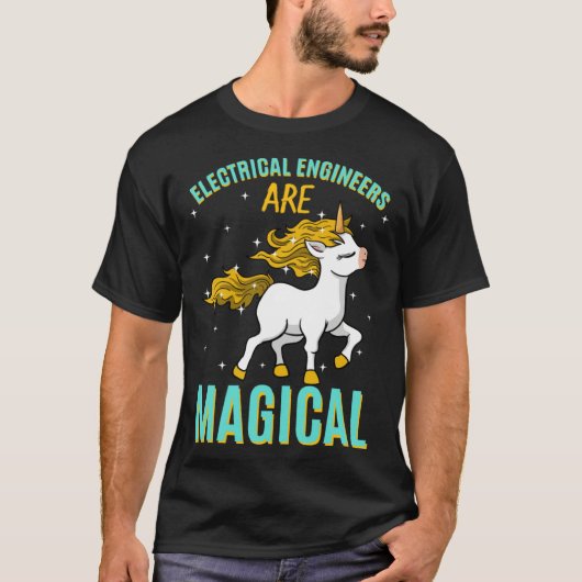 Electrical Engineers Are Magical Unicorn Job Engin Tシャツ (正面)
