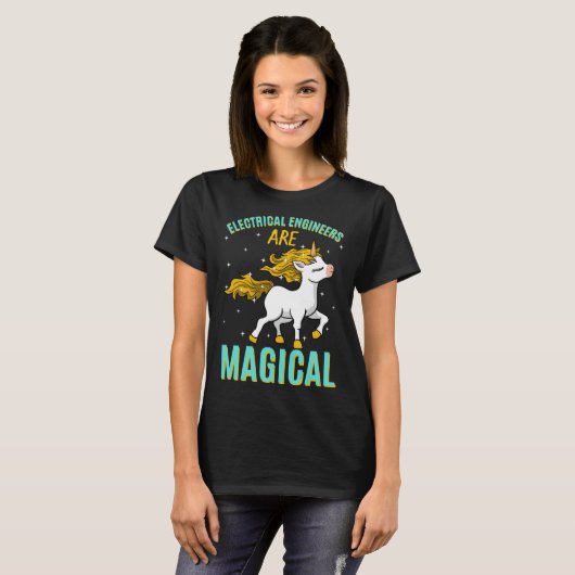 Electrical Engineers Are Magical Unicorn Job Engin Tシャツ (正面フル)