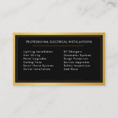 Electrical Installation Electrician Metallic 名刺 (裏面)
