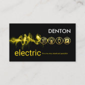 Electrical Lightning Powers Electric Icons 名刺 (正面)
