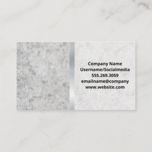 Electrical Plug Power Icon | Blue Collar Hard Hat 名刺 (裏面)