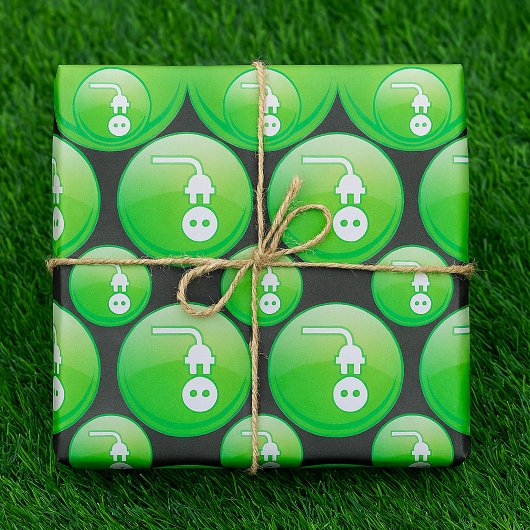 Electrical Plug Symbol Wrapping Paper ラッピングペーパー