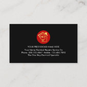 Electrical Rooftop Circuit Wiring Frame 名刺 (裏面)