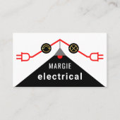 Electrical Rooftop Circuit Wiring Frame 名刺 (正面)