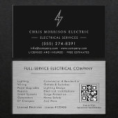 Electrical Services QR Code Professional 名刺