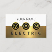 Electrical Symbol Icons Gold Layer 名刺 (正面)