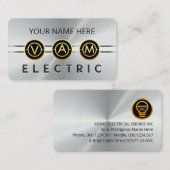Electrical Symbol Icons Silver Layer 名刺 (正面/裏面)