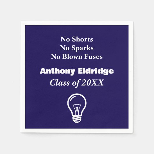 Electrical Technology Graduation スタンダードカクテルナプキン (正面)