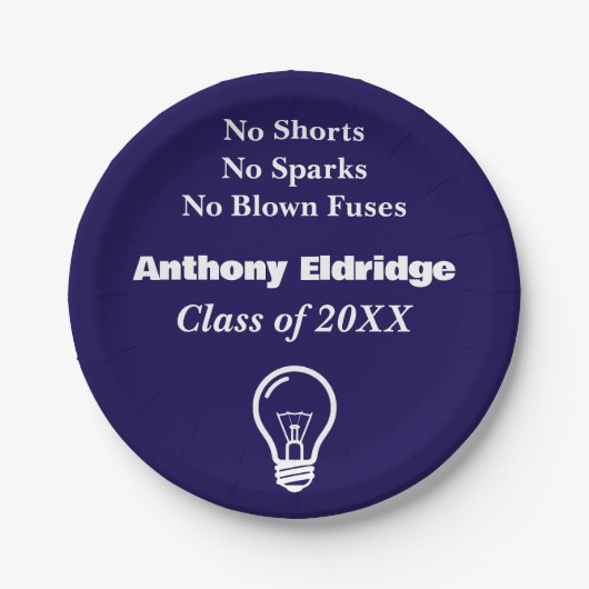 Electrical Technology Graduation ペーパープレート (正面)