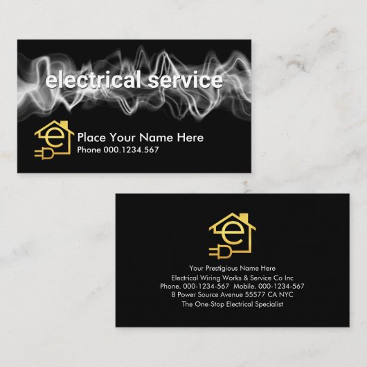 Electrical Wave Lightning Charge 名刺 (正面/裏面)