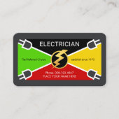 Electrical Wire Colors Plug Connection 名刺 (正面)