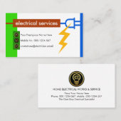 Electrical Wire Colors Power Plug 名刺 (正面/裏面)