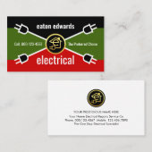 Electrical Wiring Colors Power Plug 名刺 (正面/裏面)