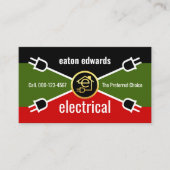 Electrical Wiring Colors Power Plug 名刺 (正面)