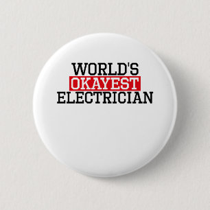 #electrician世界でokayest電気技師 缶バッジ