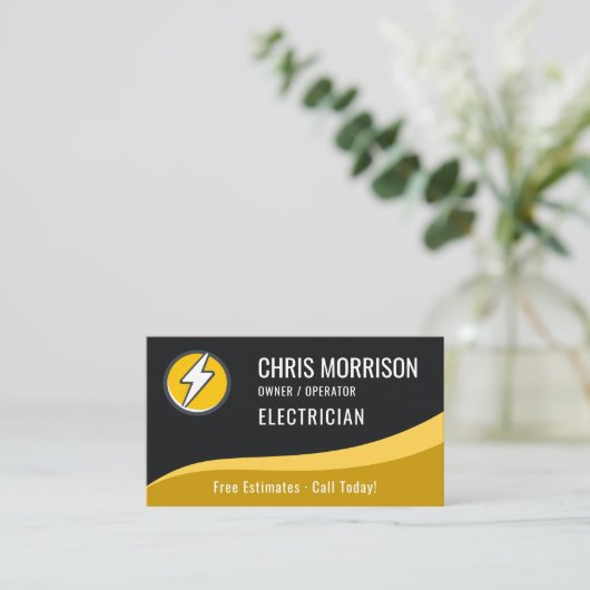 Electrician 名刺 (スタンド正面)