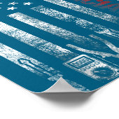 Electrician American Flag Funny Electricians Tools ポスター (角)