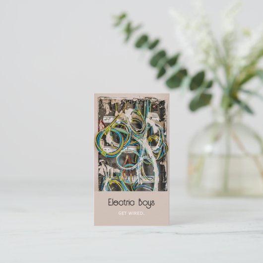 Electrician Business Card 名刺 (スタンド正面)