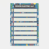 Electrician Check List To Do List Post-It Notepad ポストイット (正面)