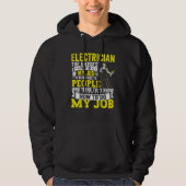 Electrician Dad Apparel Electric Lineman for Men   パーカ (正面)
